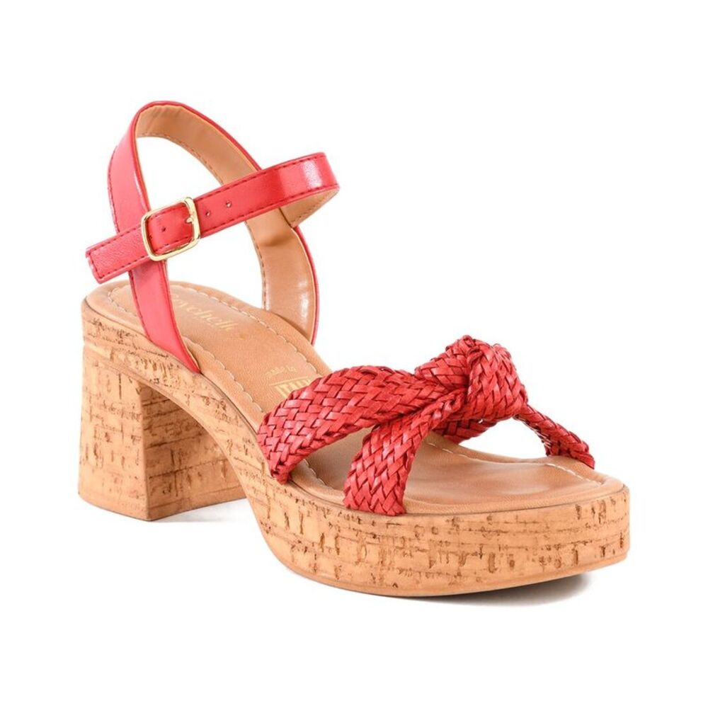 Seychelles Musical Platform Sandal, Red